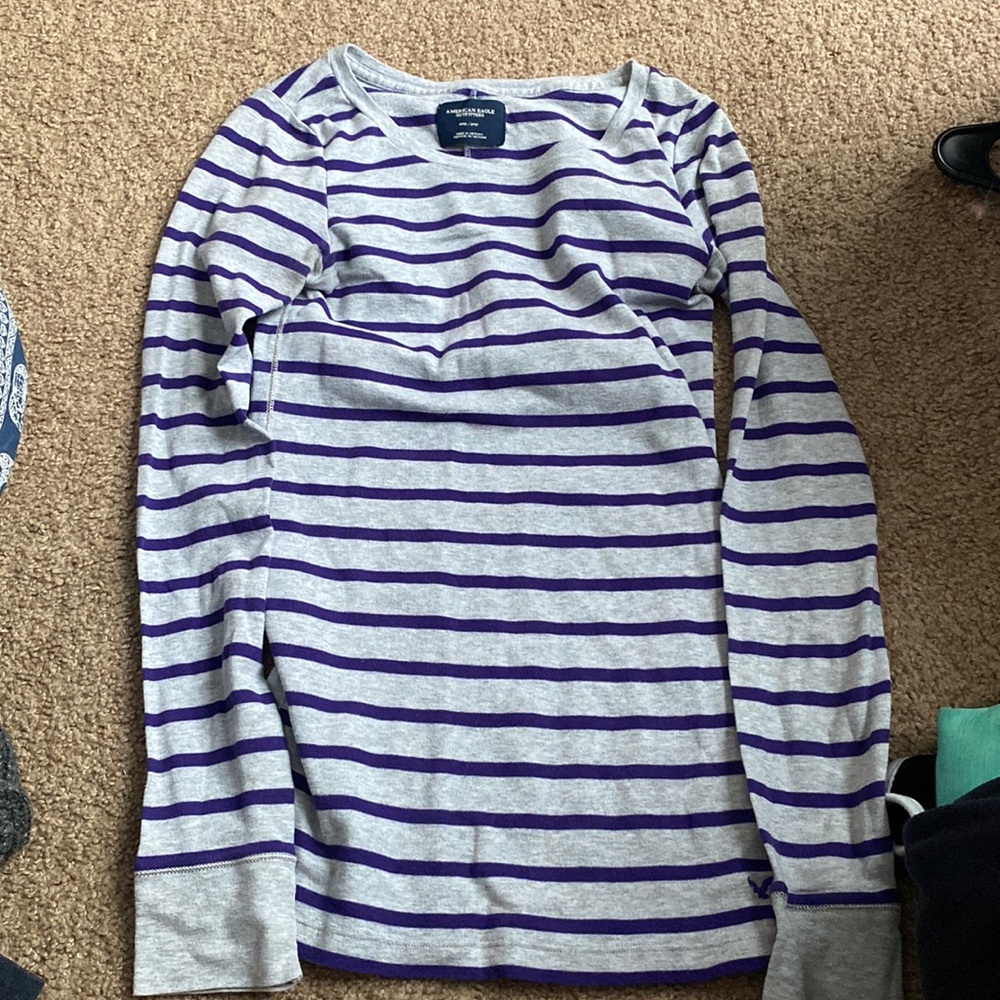 Cute striped long sleeve shirt!